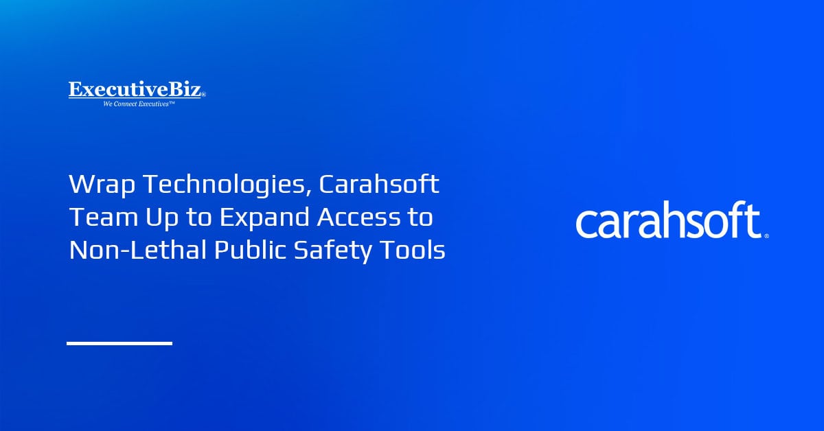 Carahsoft logo. Wrap Technologies partners with Carahsoft to expand public sector access to its technologies.