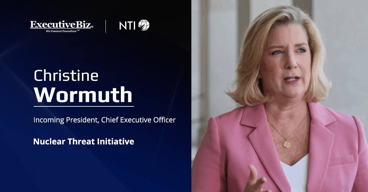 Christine Wormuth. The former Army secretary was elected as president and CEO of the Nuclear Threat Initiative.