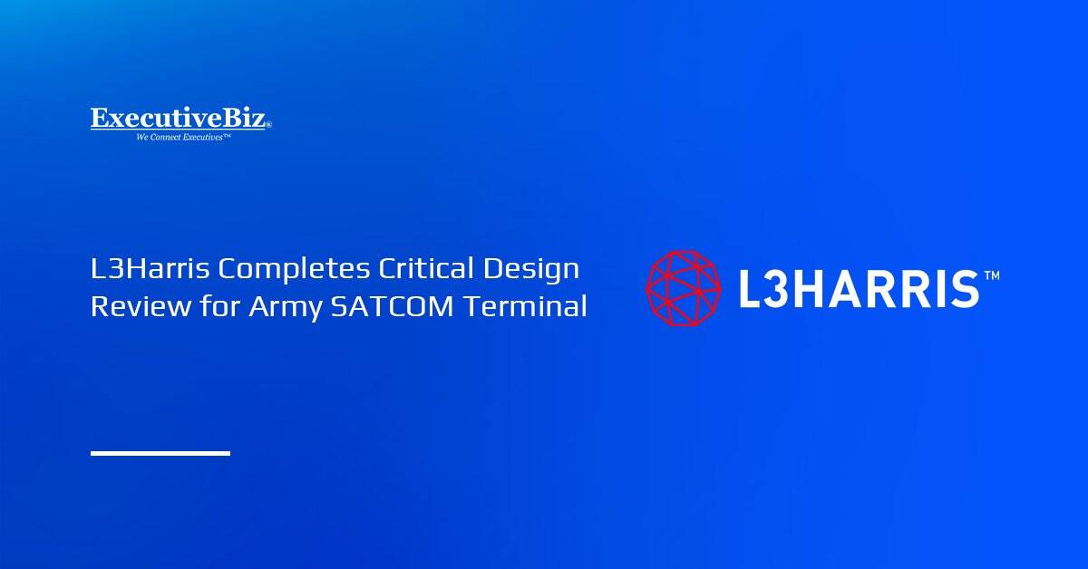 L3Harris logo. L3Harris has completed the critical design review for the U.S. Army's LWST program.
