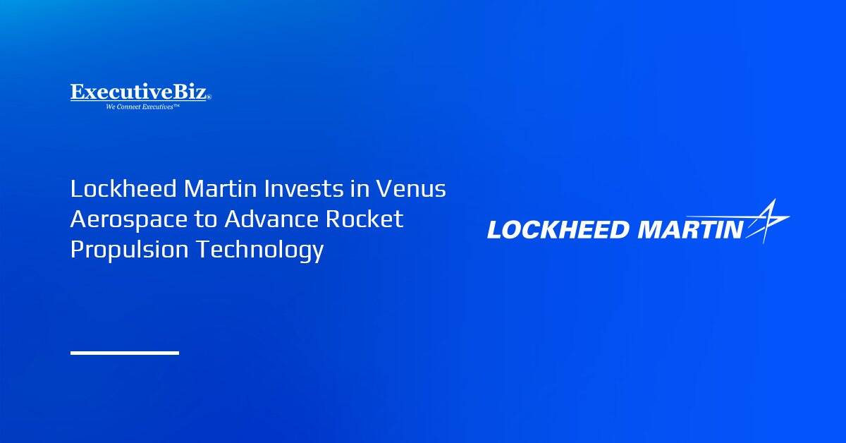 Lockheed logo. Lockheed Martin has invested in Venus Aerospace to advance rocket propulsion technology.