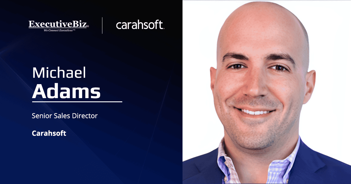 Michael Adams. Carahsoft will bring Reveille’s AI-driven content and process monitoring platform to public sector.