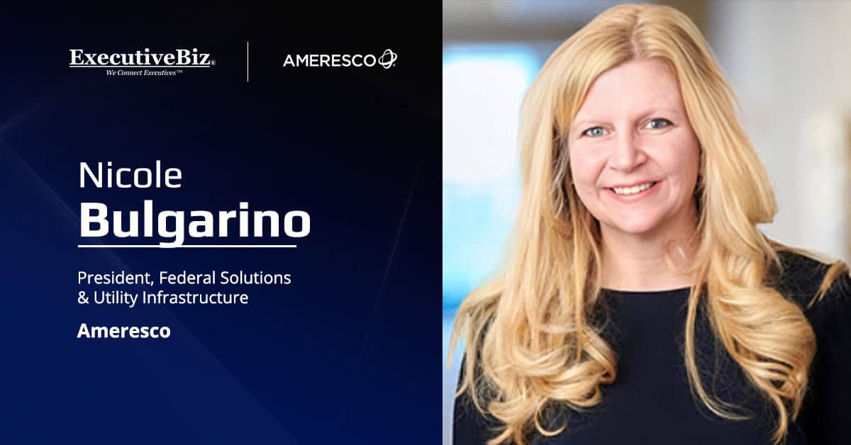 Nicole Bulgarino headshot. Ameresco executive's amplification on $197 million Naval Research Laboratory task order