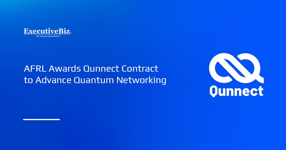 Qunnect logo. Qunnect wins Air Force contract to advance quantum networking for secure defense communications.