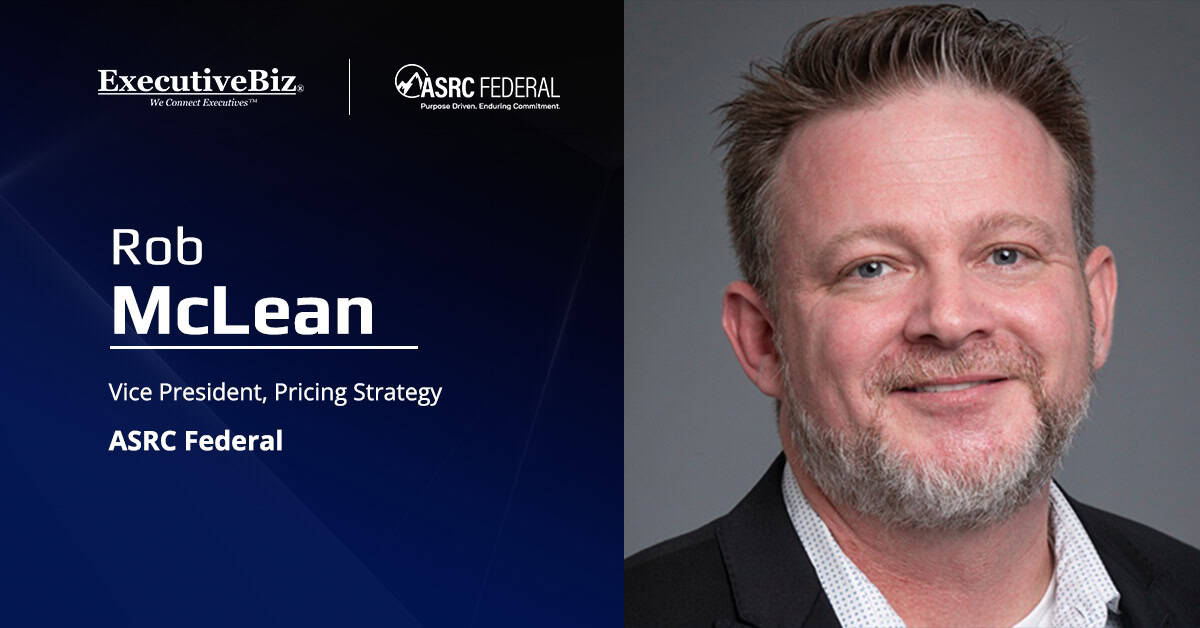 Rob McLean. The former cost and pricing head at Akima was named ASRC Federal’s VP of pricing strategy.