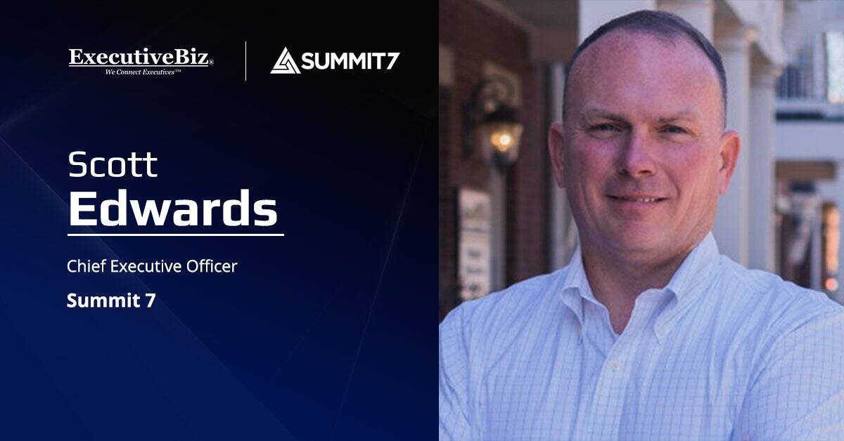 Summit 7 CEO Scott Edwards. Summit 7 has successfully assisted 50 companies in earning CMMC Level 2 compliance.