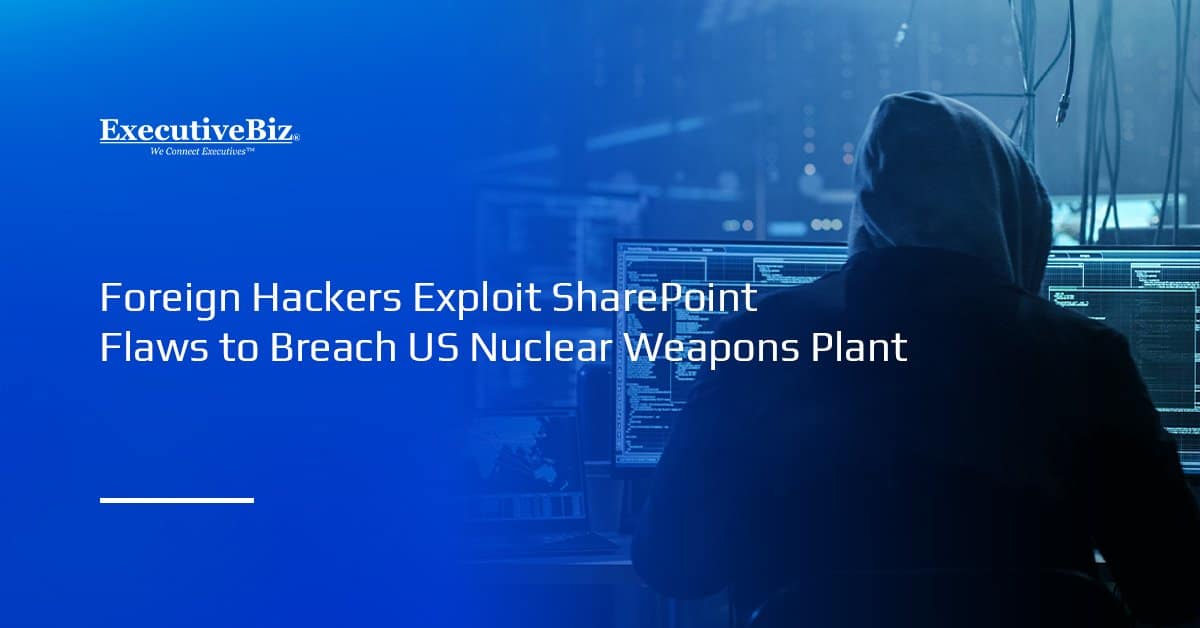 Cybersecurity threat. A foreign actor infiltrated the KCNSC by exploiting Microsoft SharePoint vulnerabilities.
