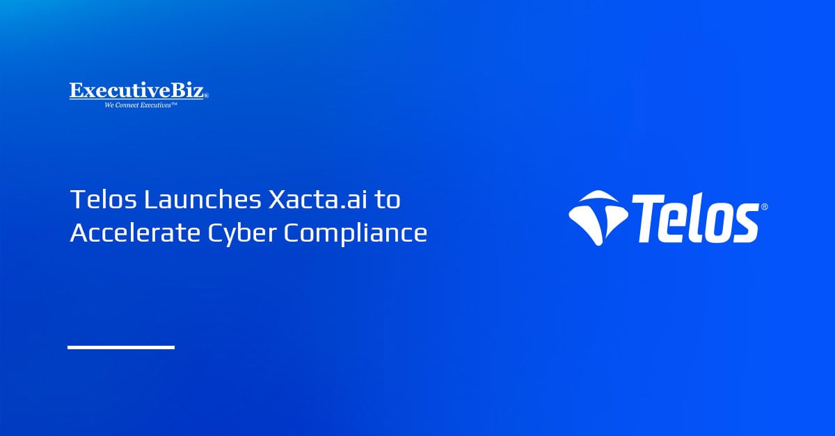 Telos logo. Telos introduced Xacta.ai, a new artificial intelligence capability built into its Xacta cyber GRC platform.