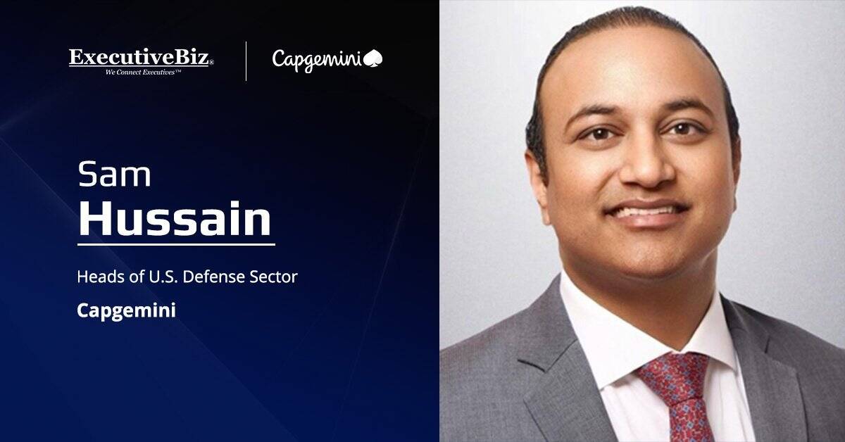 Sam Hussain, U.S. defense sector head at Capgemini. Hussain wrote about commercial solutions openings in a new article.