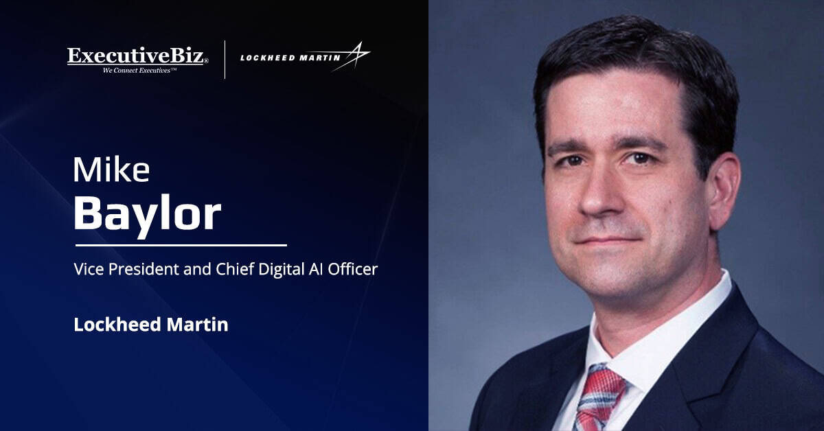 Lockheed Martin VP Mike Baylor. Lockheed Martin has launched the STAR.OS platform to Integrate AI systems.