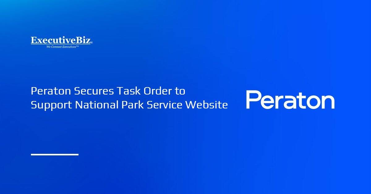 Peraton Secures Task Order to Support National Park Service Website Peraton logo. Peraton has been awarded a task order under its USGS-DOI contract to support NPS.gov.