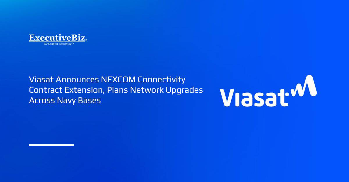 Viasat logo. NEXCOM extended Viasat’s contract for global managed connectivity.