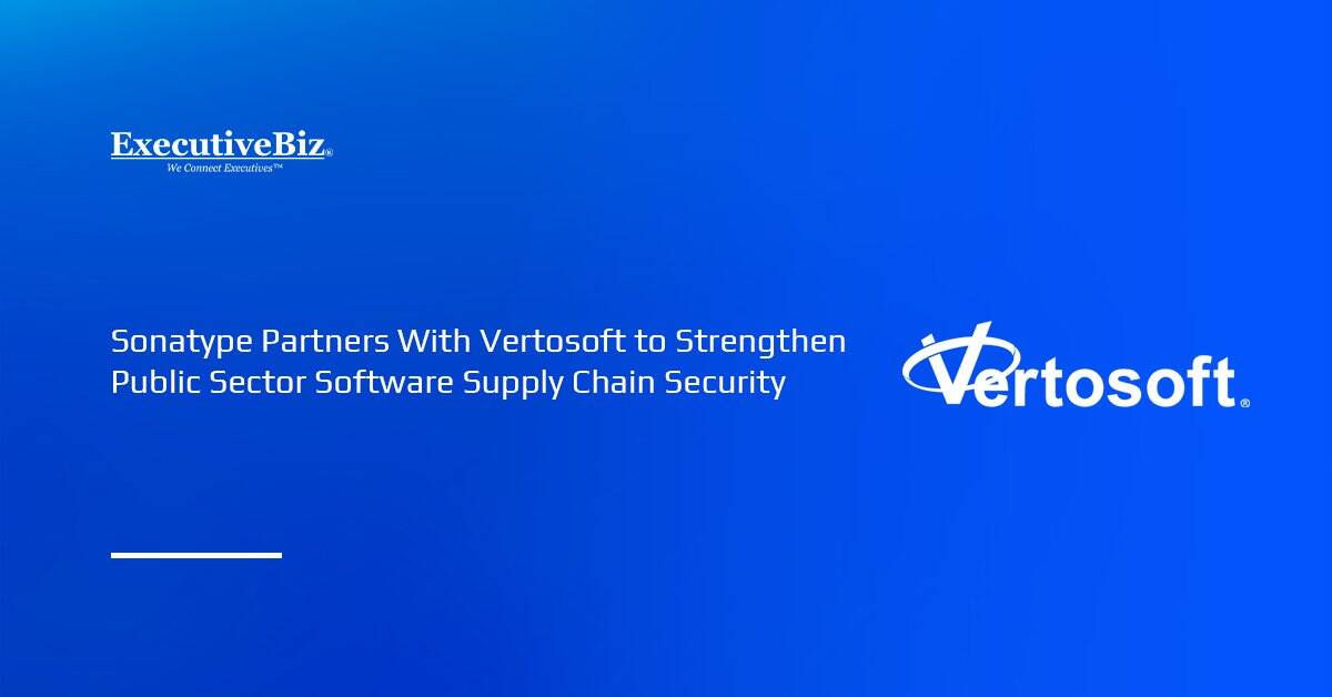 Vertosoft logo. Sonatype has named Vertosoft as its value-added distributor.