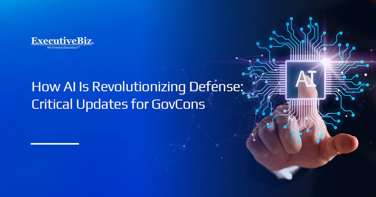 Artificial intelligence. The technology is revolutionizing how DOD acquires ships, jets and trucks.