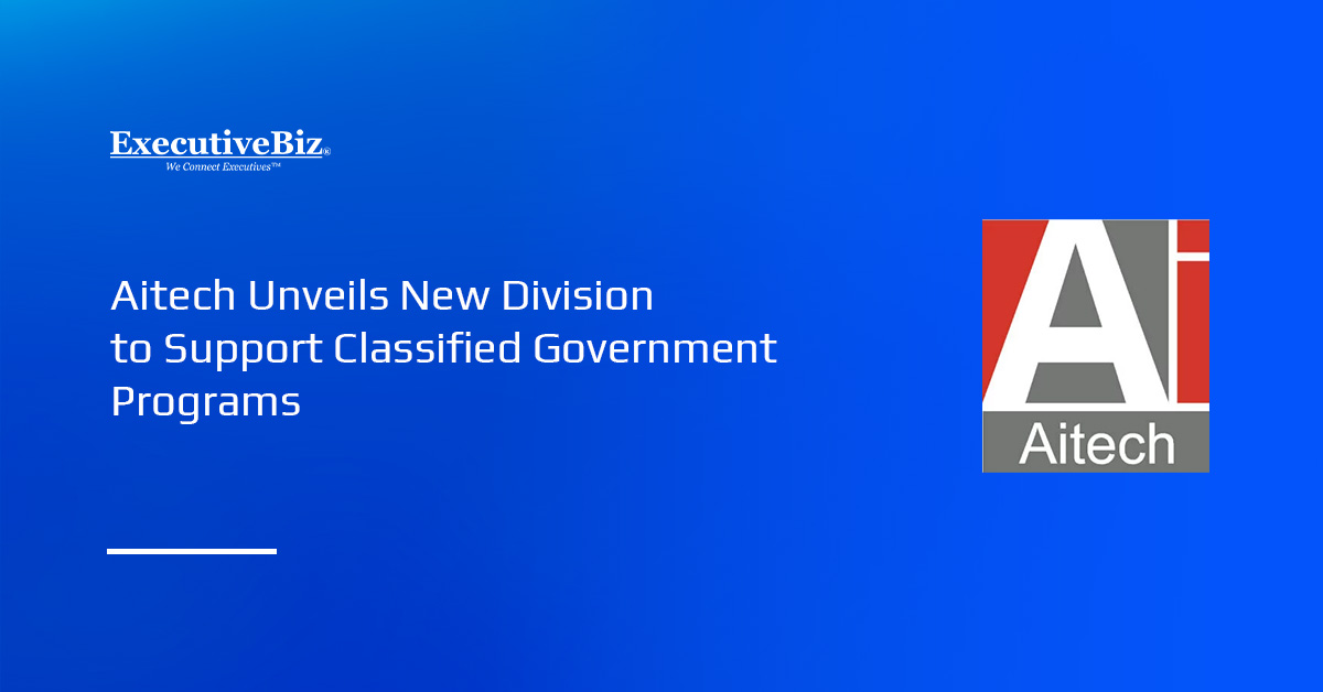 Aitech Unveils New Division to Support Classified Government Programs Aitech logo. Aitech launched ADLS, a new division to support classified U.S. government programs.