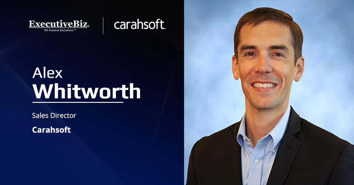 Alex Whitworth, sales director at Carahsoft. Whitworth wrote about CMMC's evolution in a recent article