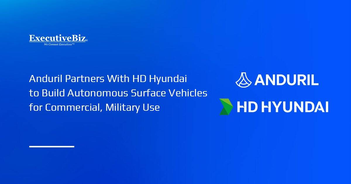 Anduril Partners With HD Hyundai to Build Autonomous Surface Vehicles for Commercial, Military Use Logos of Anduril and HD Hyundai. Anduril and HD Hyundai are working together on autonomous surface vessels.