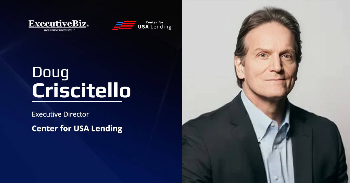 Center for USA Lending Formally Launching in December Doug Criscitello. The former government official serves as the founding executive director of the Center for USA Lending.
