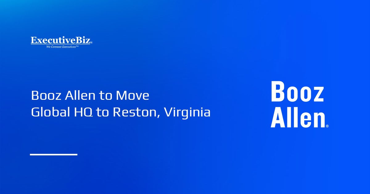 Booz Allen to Move Global HQ to Reston, Virginia Booz Allen Hamilton logo. Booz Allen will move its global headquarters to Reston, Virginia.