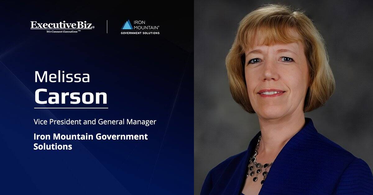 Iron Mountain’s Melissa Carson Shares From Her Federal AI Playbook Melissa Carson. The Iron Mountain Government Solutions VP and GM, sat down for her latest Spotlight interview