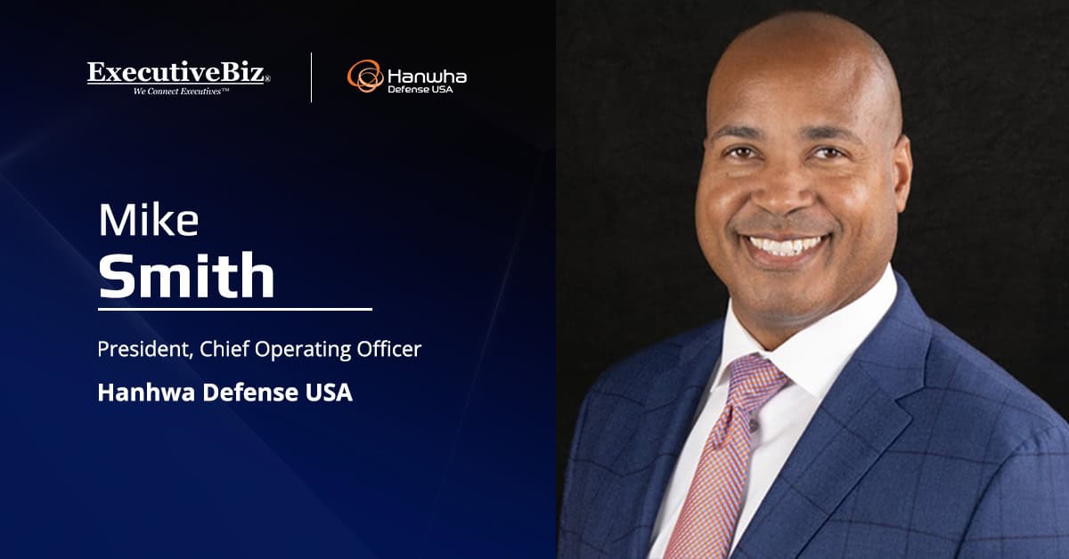 Mike Smith, president and COO at Hanhwa Defense USA. Smith comments about his company's investment in Firehawk Aerospace