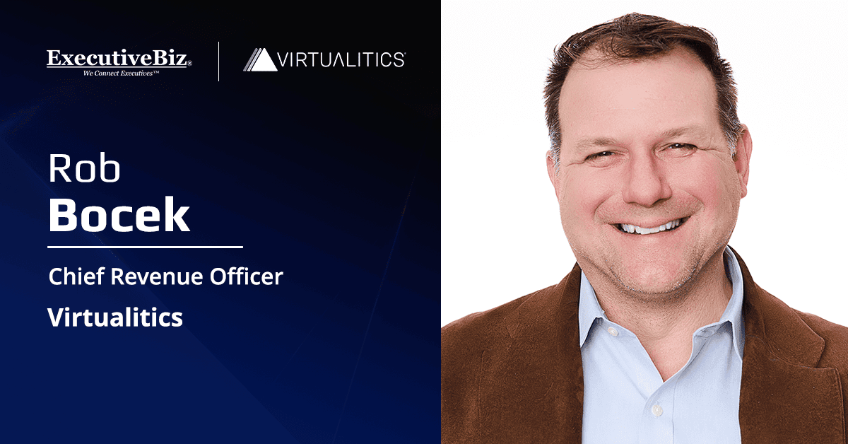 Rob Bocek. The Virtualitics CRO said the company's mission is to help MV-22 crews sustain readiness with trusted AI.