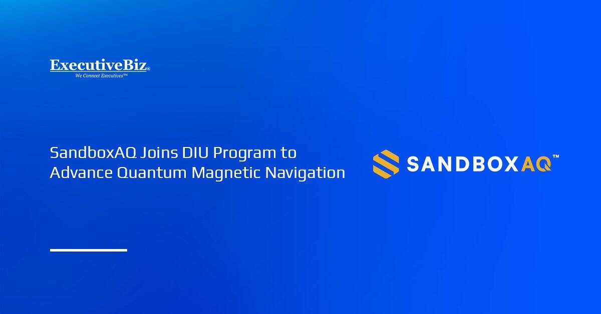 SandboxAQ logo. SandboxAQ has partnered with the Defense Innovation Unit to develop magnetic navigation systems.