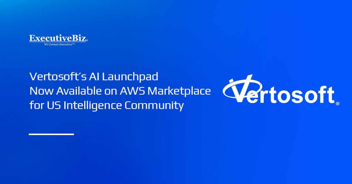 Vertosoft’s AI Launchpad Now Available on AWS Marketplace for US Intelligence Community Vertosoft logo. Vertosoft’s AI Launchpad is now available on the AWS Intelligence Community Marketplace.