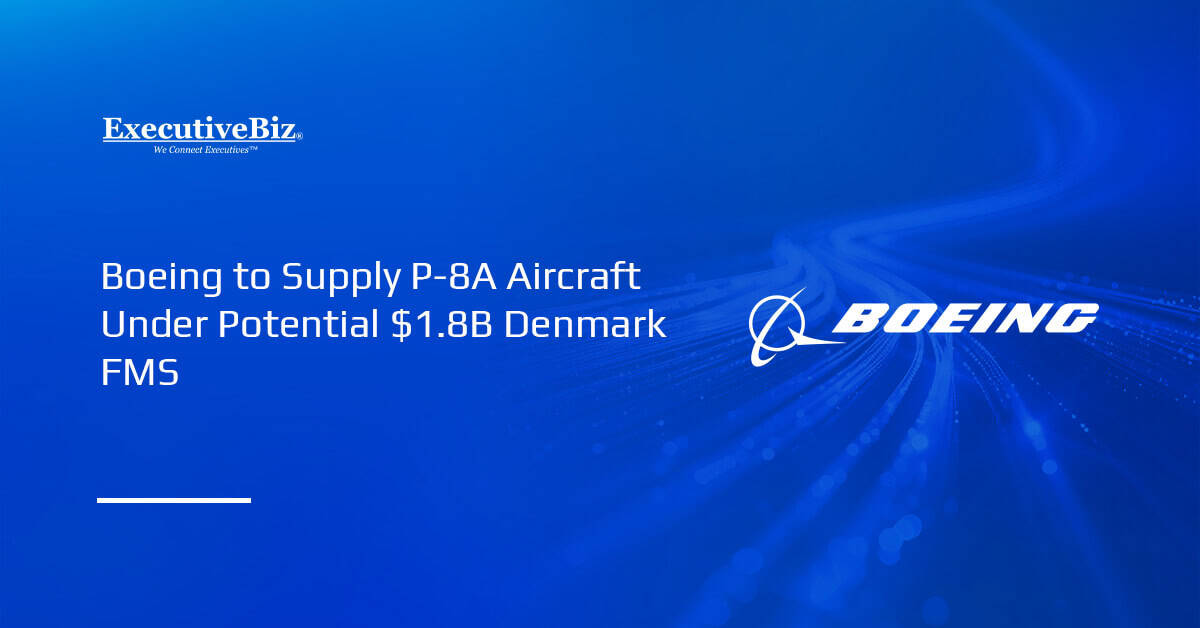 Boeing logo. Denmark receives US approval to purchase up to three P-8A aircraft.