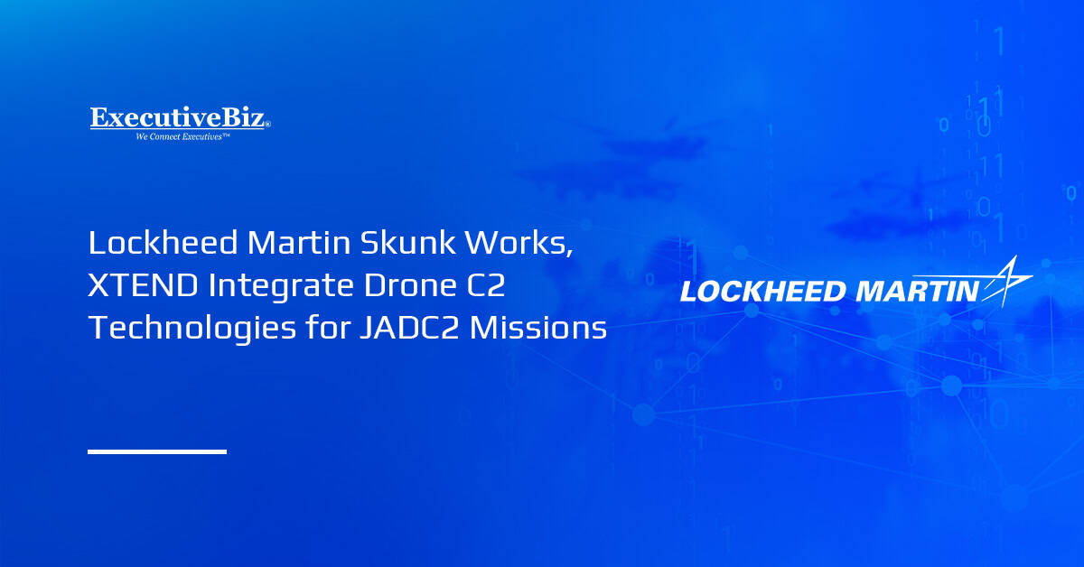 Lockheed Martin logo. Skunk Works and XTEND partner to support JADC2 missions.
