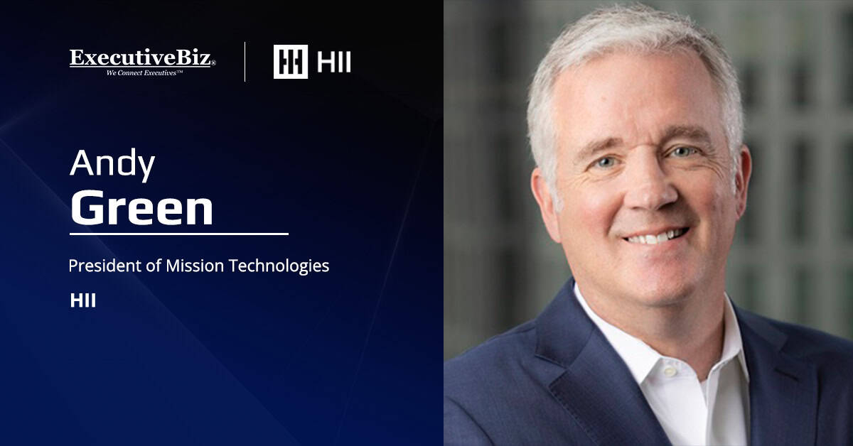 HII Mission Technologies' Andy Green. HII announced its ROMULUS unmanned surface vessel prototype is 30 percent complete.