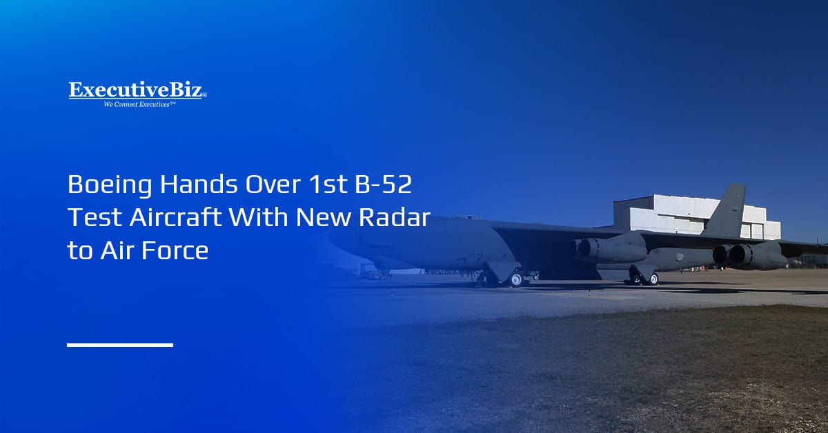 B-52 RMP flight test aircraft. Boeing delivered the first B-52 RMP test aircraft with an APQ-188 AESA radar to the Air Force.