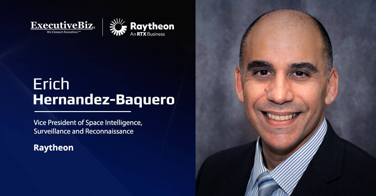 Raytheon, AWS Partner to Advance AI-Driven Space Operations Raytheon VP Erich Hernandez-Baquero. Raytheon has collaborated with Amazon Web Services.