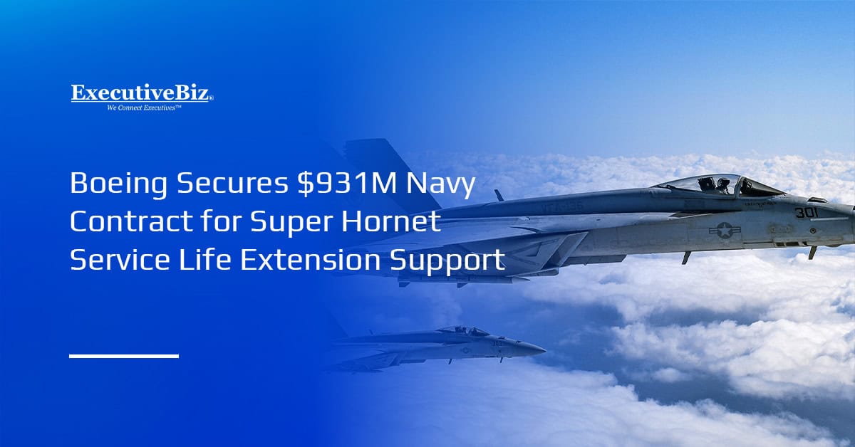 F/A-18 Super Hornet. Boeing secured a U.S. Navy contract to provide service life extension support for F/A-18 E/F jets.