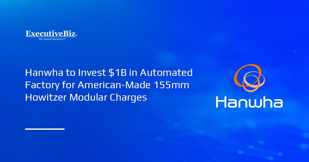 Hanwha logo. Hanwha is looking for a site to build a U.S. factory that will manufacture howitzer ammunition MCS.