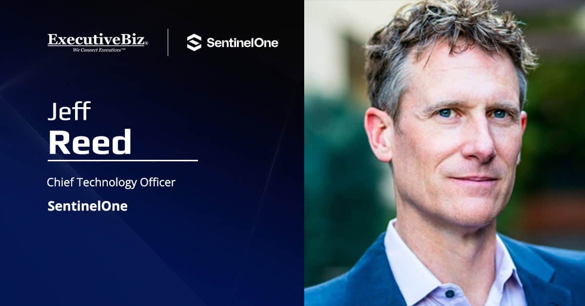 Jeff Reed. The cybersecurity leader joined SentinelOne as CTO.