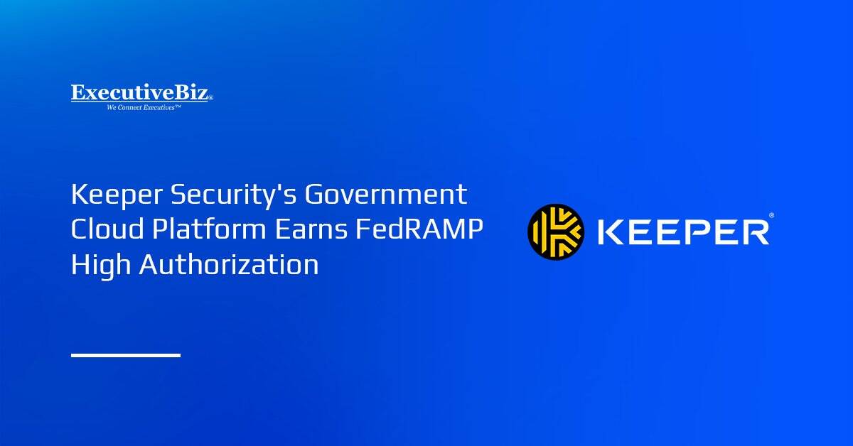 Keeper Security's logo. Keeper said its Keeper Security Government Cloud is now FedRAMP High-authorized
