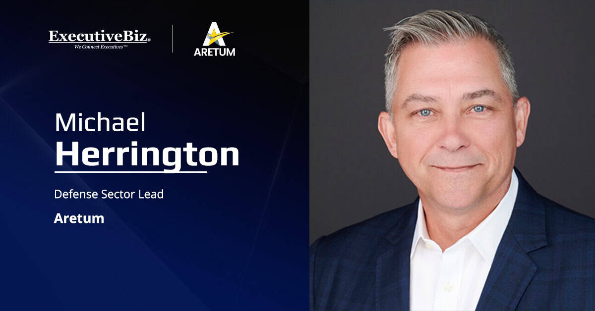 Michael Herrington, defense sector lead at Aretum. Herrington comes to Aretum from Tsymmetry