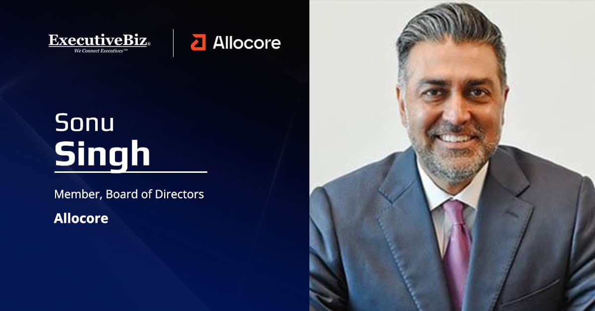 Sonu Singh, an Allocore board member. Singh is a government technology sector veteran