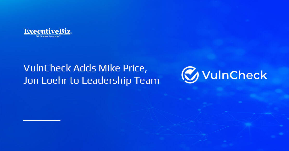 VulnCheck Adds Mike Price, Jon Loehr to Leadership Team VulnCheck's logo. VulnCheck has recruited Mike Price and Jon Loehr as new vice presidents.