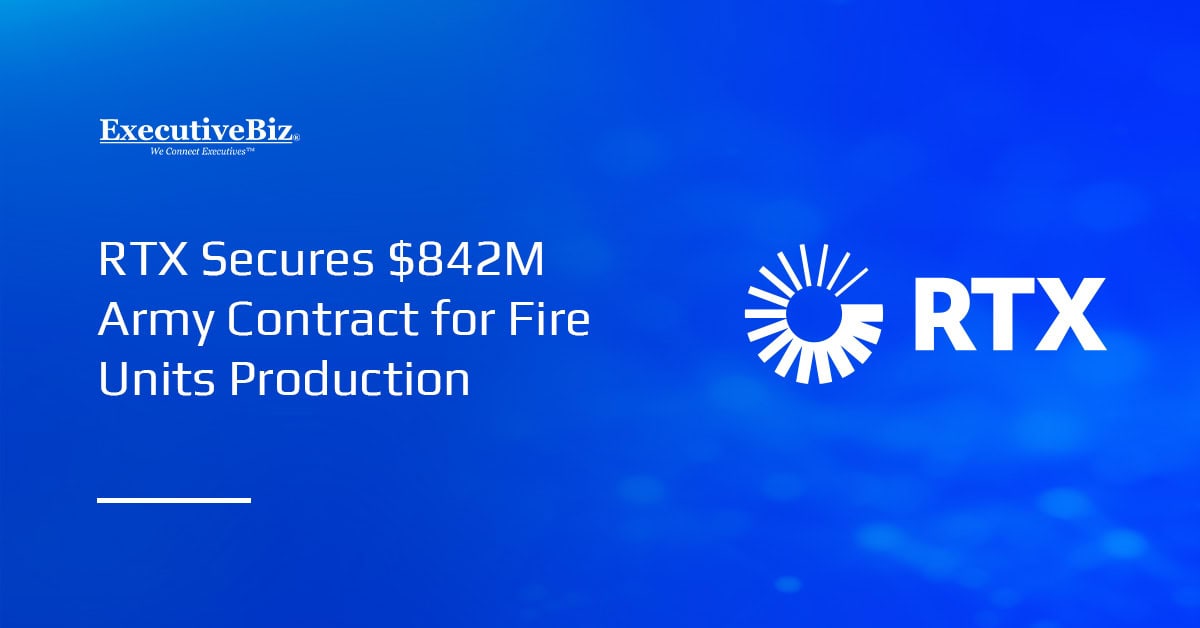 RTX's logo. RTX secured a contract modification from the Army for fire units