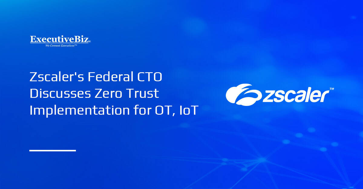 Zscaler's logo. Ryan McArthur, federal chief technology officer at Zscaler, penned an article for Defense Opinion