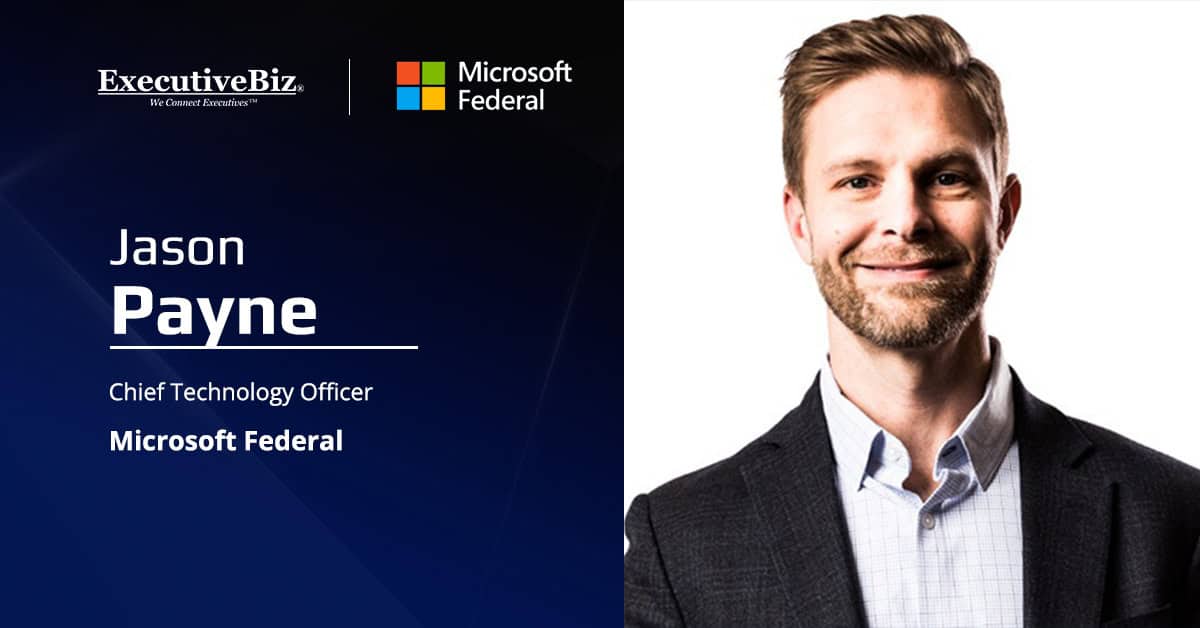 Microsoft Federal CTO Jason Payne. SAS has announced that SAS Viya is now available through Microsoft Azure Government.