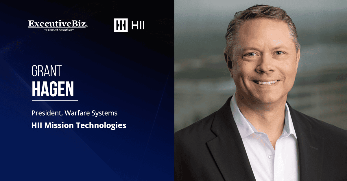 Grant Hagen. The HII executive commented on the company's work under the $25.4B ATSP V contract.