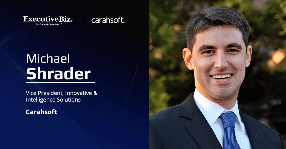 Carahsoft VP Michael Shrader. Carahsoft has partnered with TextOre to bring advanced OSINT capabilities to the public sector.