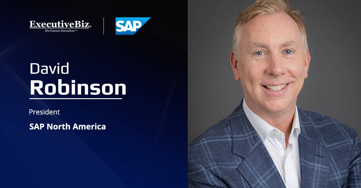 David Robinson. The technology executive has been named president of SAP North America.