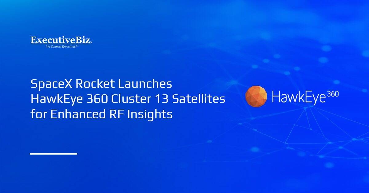 HawkEye 360 logo. HawkEye 360 has launched its Cluster 13 satellites aboard a SpaceX Falcon 9 rocket.