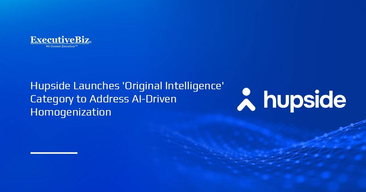 Hupside logo. Hupside has introduced the Original Intelligence category to address AI-driven homogenization.