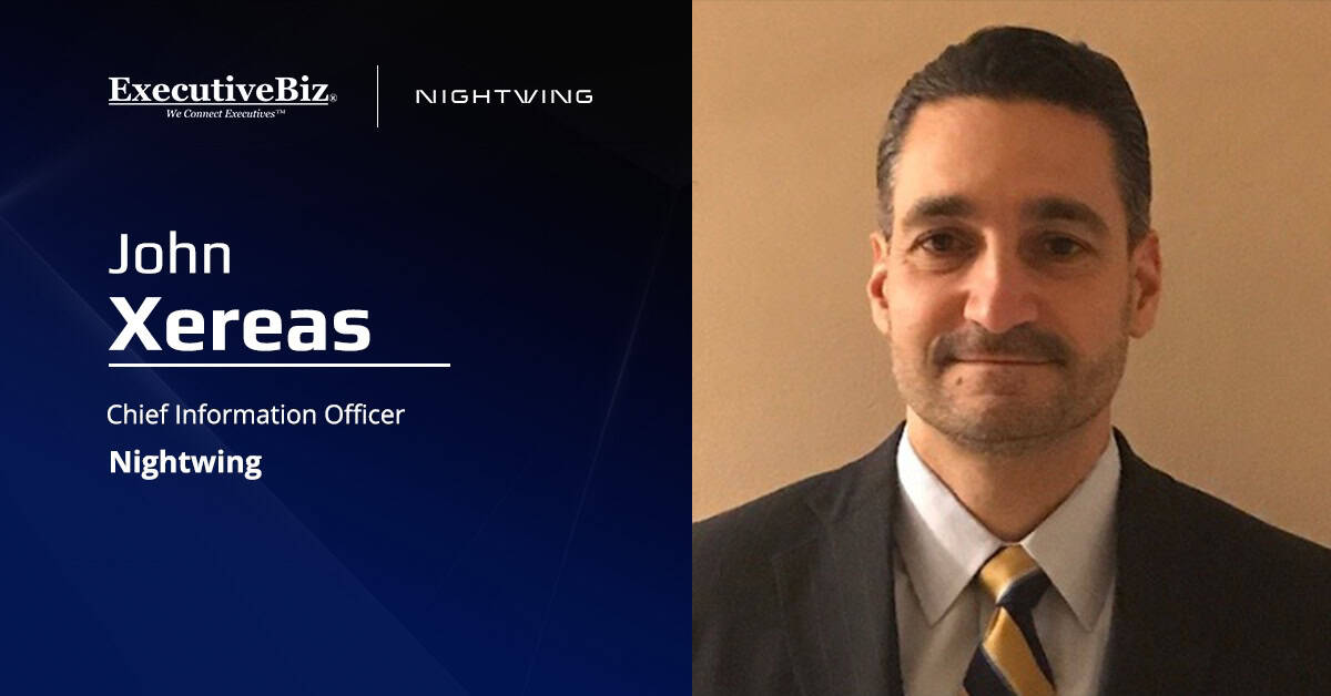 John Xereas, chief information officer at Nightwing. Xereas commented about Nightwing's CMMI Level 3 appraisal.