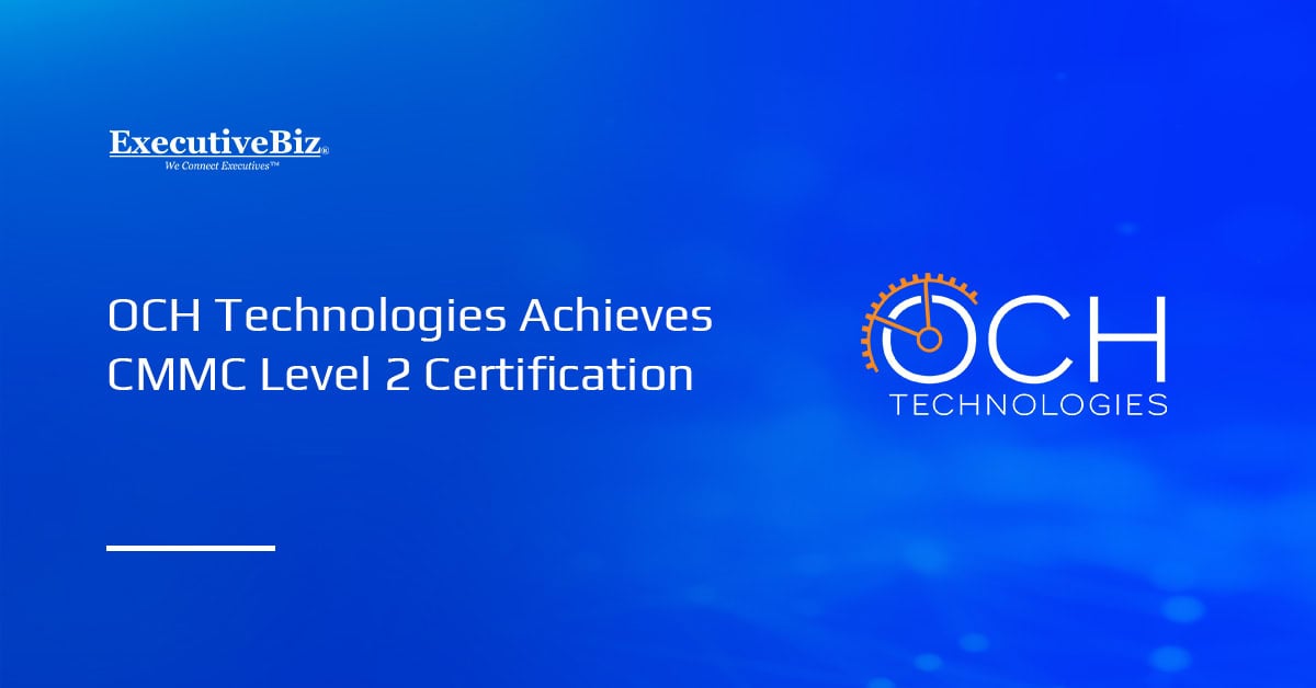 OCH Technologies logo. OCH Technologies achieves CMMC Level 2 certification.