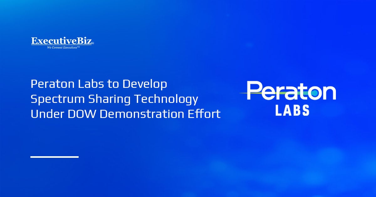 Peraton Labs logo. Peraton Labs will develop spectrum sharing technology under the DOW’s ASCD initiative.